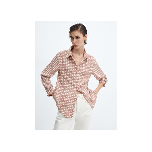 Mango Koszula Basic 67020435 Różowy Regular Fit ze sklepu MODIVO w kategorii Koszule damskie - zdjęcie 168668053