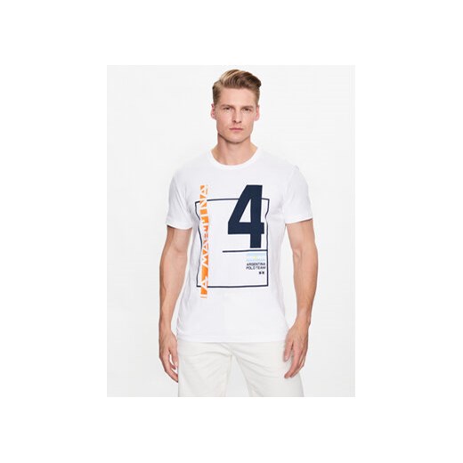La Martina T-Shirt VMR315 JS206 Biały Regular Fit ze sklepu MODIVO w kategorii T-shirty męskie - zdjęcie 168668240