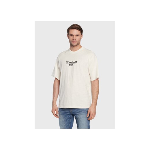 Redefined Rebel T-Shirt Marcel 211158 Écru Regular Fit ze sklepu MODIVO w kategorii T-shirty męskie - zdjęcie 168668362