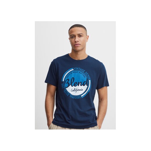 Blend T-Shirt 20715308 Granatowy Regular Fit ze sklepu MODIVO w kategorii T-shirty męskie - zdjęcie 168668613