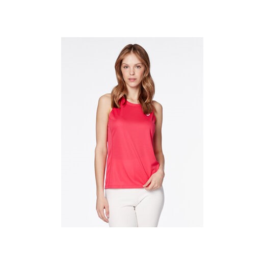 Asics Top Core 2012C334 Różowy Slim Fit ze sklepu MODIVO w kategorii Bluzki damskie - zdjęcie 168669503