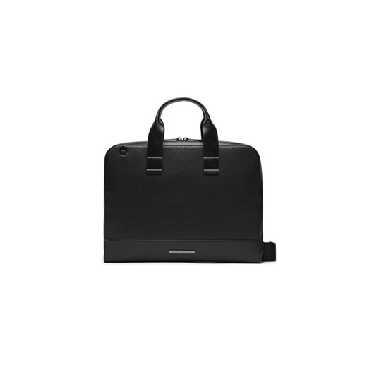 Calvin Klein Torba na laptopa Modern Bar Slim Laptop Bag Mono K50K511529 Czarny ze sklepu MODIVO w kategorii Torby na laptopa - zdjęcie 168670414