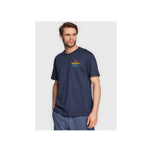 New Balance T-Shirt MT23502 Granatowy Relaxed Fit ze sklepu MODIVO w kategorii T-shirty męskie - zdjęcie 168670422