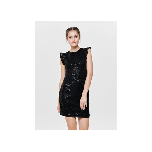 ONLY Sukienka koktajlowa 15164310 Czarny Regular Fit 38 promocyjna cena MODIVO