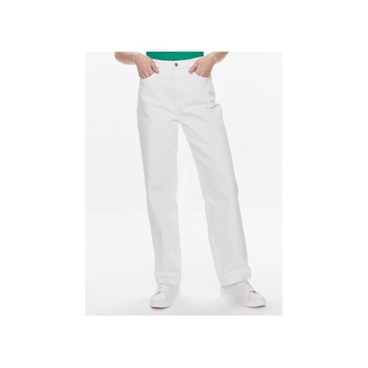 Tommy Hilfiger Jeansy WW0WW41319 Biały Straight Fit ze sklepu MODIVO w kategorii Jeansy damskie - zdjęcie 168670583