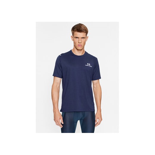 Under Armour T-Shirt Ua Rush Energy Ss 1366138 Granatowy Loose Fit ze sklepu MODIVO w kategorii T-shirty męskie - zdjęcie 168671012
