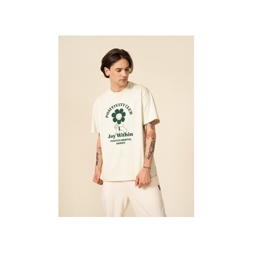 Outhorn T-Shirt OTHSS23TTSHM450 Écru Relaxed Fit ze sklepu MODIVO w kategorii T-shirty męskie - zdjęcie 168671400