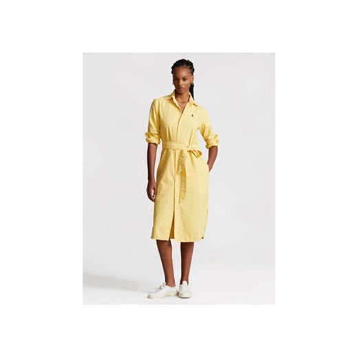 Polo Ralph Lauren Sukienka koszulowa N Cory Dr 211928808002 Żółty Straight Fit ze sklepu MODIVO w kategorii Sukienki - zdjęcie 168671454