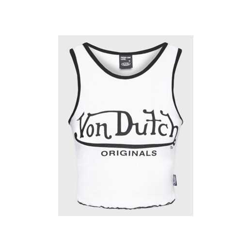 Von Dutch Top Ashley 6231065 Biały Slim Fit ze sklepu MODIVO w kategorii Bluzki damskie - zdjęcie 168671462