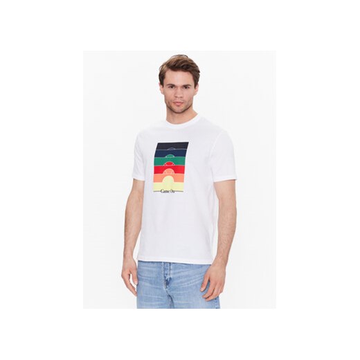 United Colors Of Benetton T-Shirt 3YR3U1050 Biały Regular Fit ze sklepu MODIVO w kategorii T-shirty męskie - zdjęcie 168671823