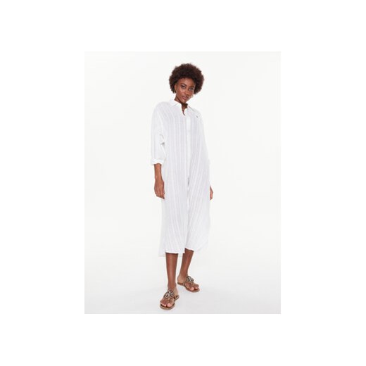 Polo Ralph Lauren Sukienka plażowa 21364379 Biały Relaxed Fit ze sklepu MODIVO w kategorii Odzież plażowa - zdjęcie 168672103
