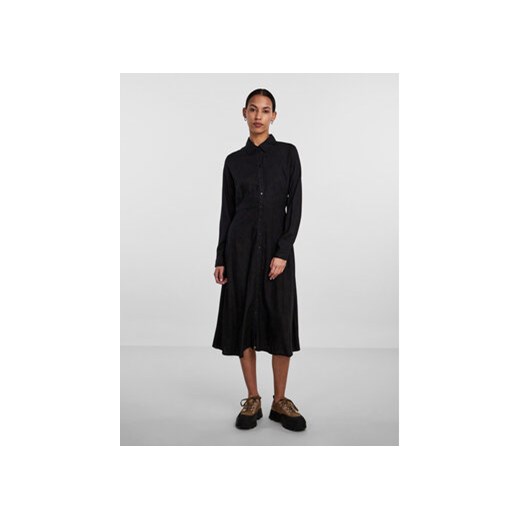 Pieces Sukienka koszulowa 17140732 Czarny Regular Fit ze sklepu MODIVO w kategorii Sukienki - zdjęcie 168672480