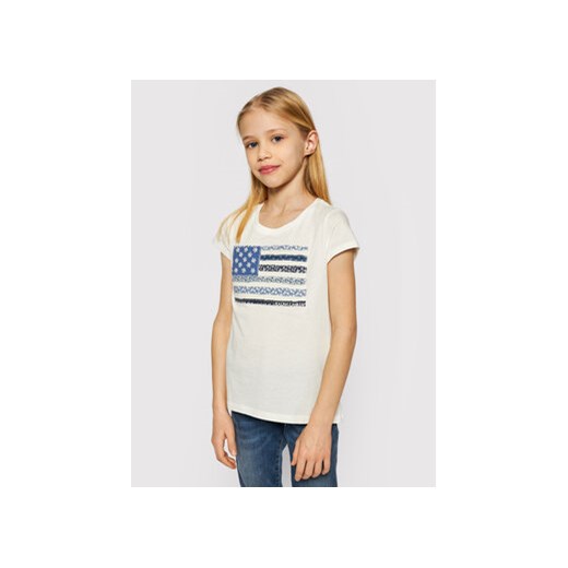 Lauren Ralph Lauren T-Shirt Ss Flag Tee 313785446001 Biały Regular Fit S MODIVO