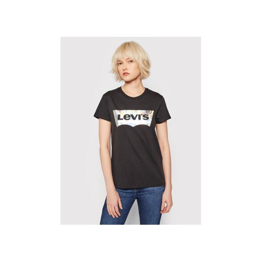 Levi's® T-Shirt The Perfect 17369-1750 Czarny Regular Fit ze sklepu MODIVO w kategorii Bluzki damskie - zdjęcie 168672701