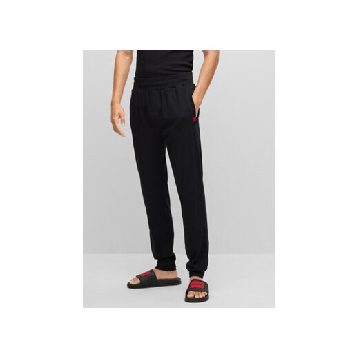 Hugo Spodnie piżamowe Labelled 50478929 Czarny Regular Fit ze sklepu MODIVO w kategorii Piżamy męskie - zdjęcie 168672780