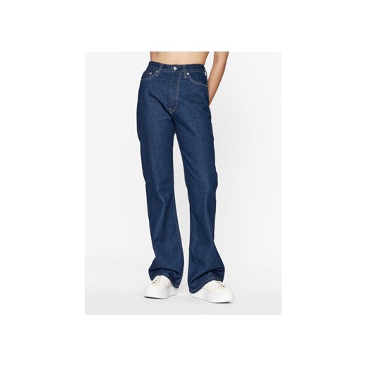 Calvin Klein Jeans Jeansy Authentic J20J221760 Granatowy Bootcut Fit ze sklepu MODIVO w kategorii Jeansy damskie - zdjęcie 168673083
