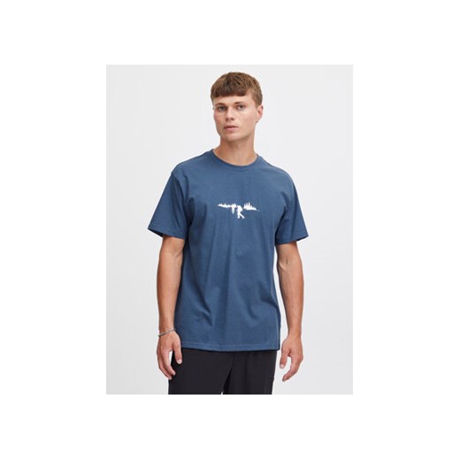 Solid T-Shirt 21108029 Niebieski Regular Fit ze sklepu MODIVO w kategorii T-shirty męskie - zdjęcie 168673234