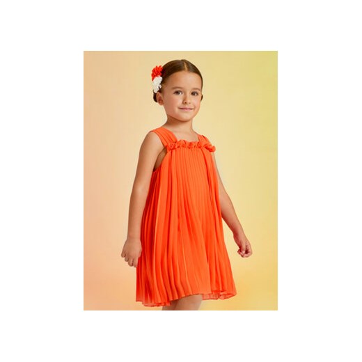 Abel & Lula Sukienka elegancka 5055 Pomarańczowy Relaxed Fit ze sklepu MODIVO w kategorii Sukienki dziewczęce - zdjęcie 168673391
