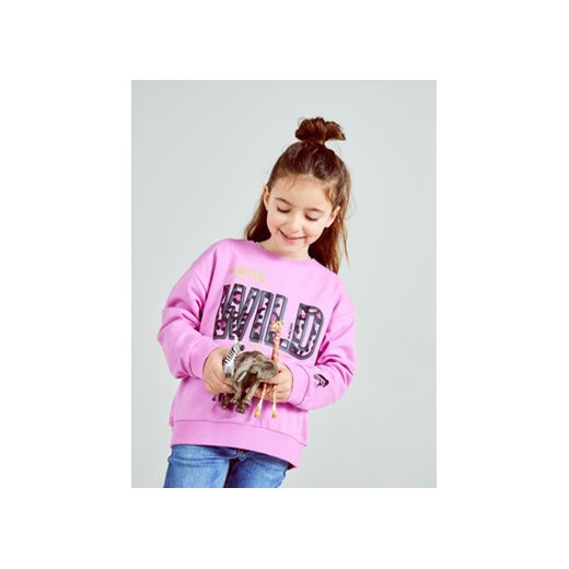 NAME IT Bluza 13212577 Różowy Regular Fit ze sklepu MODIVO w kategorii Bluzy dziewczęce - zdjęcie 168673612