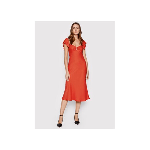 Nissa Sukienka koktajlowa RC13012 Czerwony Regular Fit ze sklepu MODIVO w kategorii Sukienki - zdjęcie 168673643