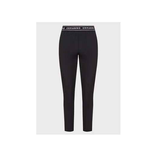 Ermanno Firenze Spodnie materiałowe D42EP042E47 Czarny Regular Fit ze sklepu MODIVO w kategorii Spodnie damskie - zdjęcie 168673722
