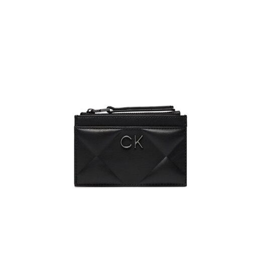 Calvin Klein Etui na karty kredytowe Re-Lock Quilt Cardholder K60K611372 Czarny ze sklepu MODIVO w kategorii Etui - zdjęcie 168673772