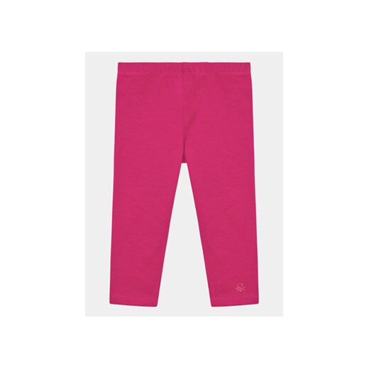 United Colors Of Benetton Legginsy 3MT1GF01L Różowy Slim Fit ze sklepu MODIVO w kategorii Spodnie dziewczęce - zdjęcie 168674084