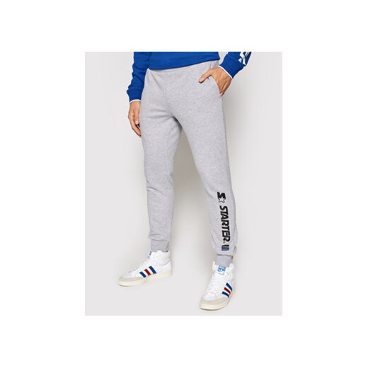 Starter Spodnie dresowe SMG-005-BD Szary Regular Fit Starter XXL okazja MODIVO