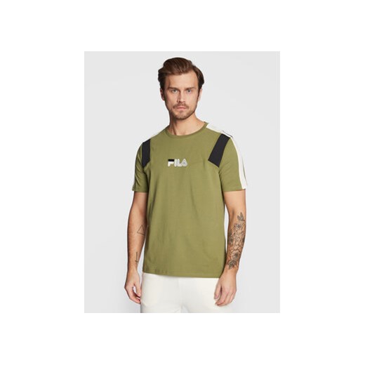 Fila T-Shirt Bormio FAM0175 Zielony Regular Fit ze sklepu MODIVO w kategorii T-shirty męskie - zdjęcie 168674601
