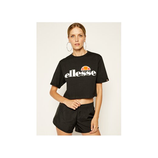 Ellesse T-Shirt Alberta Crop SGS04484 Czarny Regular Fit ze sklepu MODIVO w kategorii Bluzki damskie - zdjęcie 168674661