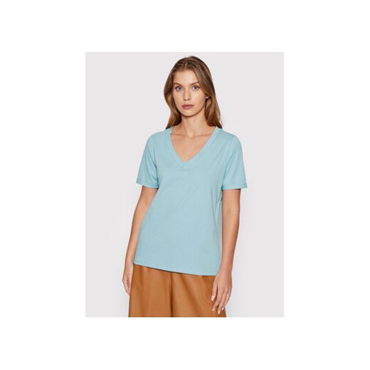 Pieces T-Shirt Ria 17120455 Niebieski Regular Fit ze sklepu MODIVO w kategorii Bluzki damskie - zdjęcie 168675214