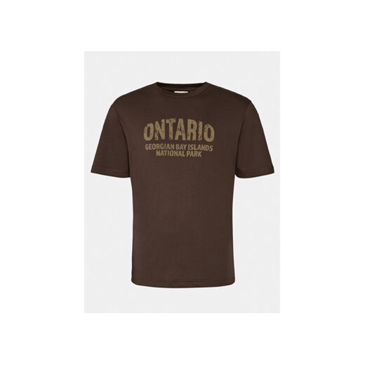 Outhorn T-Shirt OTHAW23TTSHM0938 Brązowy Regular Fit ze sklepu MODIVO w kategorii T-shirty męskie - zdjęcie 168675410