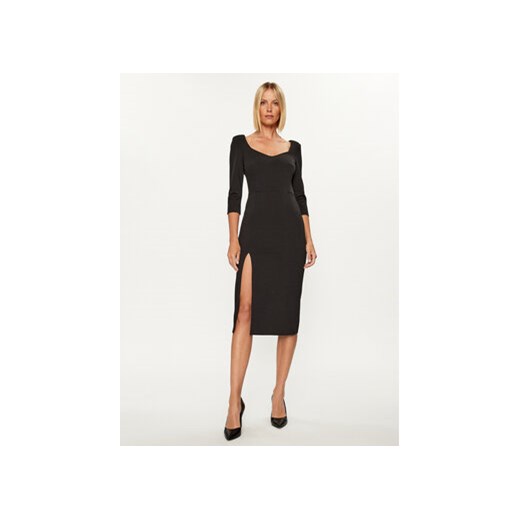 Rinascimento Sukienka koktajlowa CFC0114860003 Czarny Slim Fit ze sklepu MODIVO w kategorii Sukienki - zdjęcie 168675483