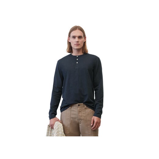 Marc O'Polo Longsleeve 322219852284 Niebieski Regular Fit ze sklepu MODIVO w kategorii T-shirty męskie - zdjęcie 168675622