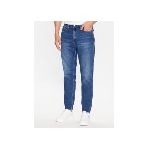 Calvin Klein Jeans Jeansy J30J323353 Granatowy Slim Fit 32_34 wyprzedaż MODIVO