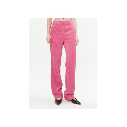 Patrizia Pepe Spodnie materiałowe 2P1542/A184-M471 Różowy Regular Fit ze sklepu MODIVO w kategorii Spodnie damskie - zdjęcie 168675771