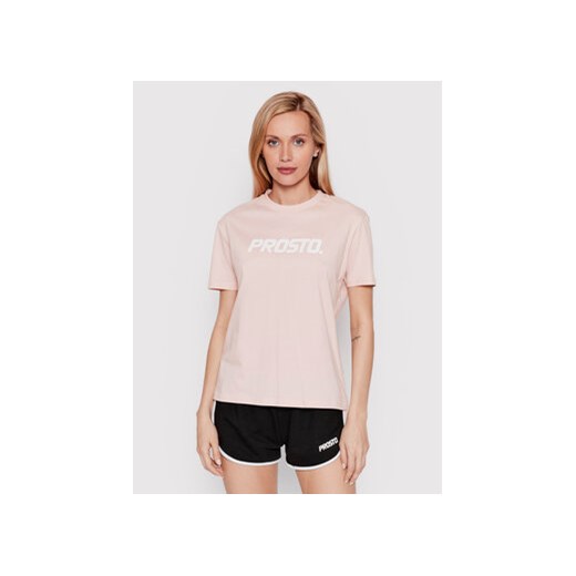 PROSTO. T-Shirt KLASYK Clazzy 1012 Różowy Regular Fit ze sklepu MODIVO w kategorii Bluzki damskie - zdjęcie 168675833