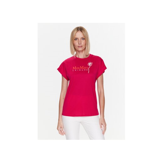 Max Mara Leisure T-Shirt Bolivar 2339411136 Różowy Regular Fit S okazja MODIVO
