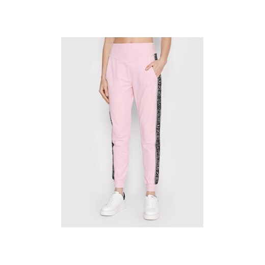 Liu Jo Sport Spodnie dresowe TA2066 FS090 Różowy Regular Fit ze sklepu MODIVO w kategorii Spodnie damskie - zdjęcie 168676111