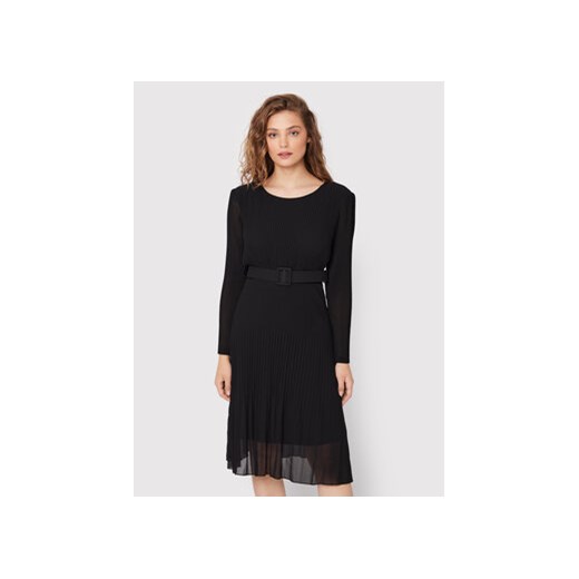 Kontatto Sukienka codzienna GX405 Czarny Regular Fit ze sklepu MODIVO w kategorii Sukienki - zdjęcie 168676244