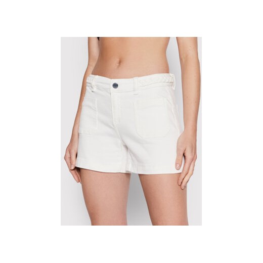 Morgan Szorty jeansowe 221-SHEVEN Biały Regular Fit ze sklepu MODIVO w kategorii Szorty - zdjęcie 168676544