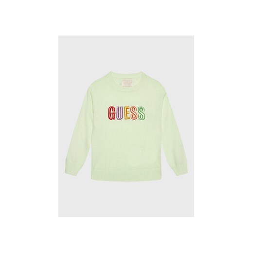 Guess Sweter K3GR00 Z36I0 Zielony Regular Fit ze sklepu MODIVO w kategorii Bluzy chłopięce - zdjęcie 168676591