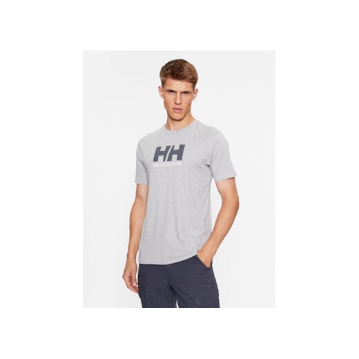 Helly Hansen T-Shirt Logo 33979 Szary Regular Fit ze sklepu MODIVO w kategorii T-shirty męskie - zdjęcie 168676710