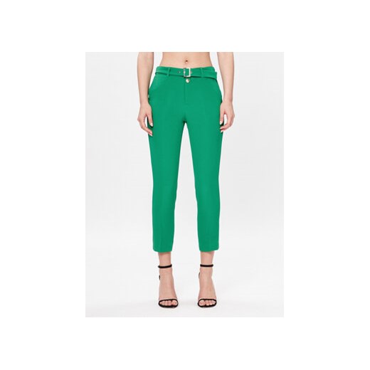 Liu Jo Spodnie materiałowe WA3188 T7896 Zielony Slim Fit ze sklepu MODIVO w kategorii Spodnie damskie - zdjęcie 168676862
