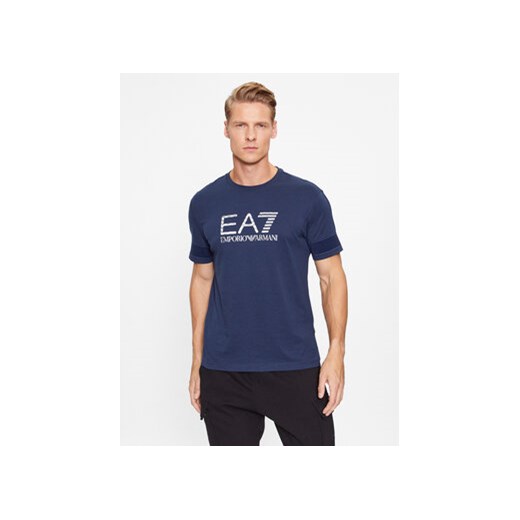 EA7 Emporio Armani T-Shirt 6RPT37 PJ3BZ 1554 Granatowy Regular Fit ze sklepu MODIVO w kategorii T-shirty męskie - zdjęcie 168677284