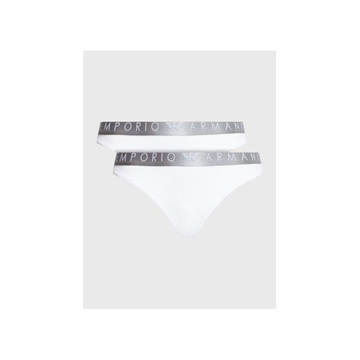 Emporio Armani Underwear Komplet 2 par fig klasycznych 163334 3R235 00010 Biały ze sklepu MODIVO w kategorii Majtki damskie - zdjęcie 168677354