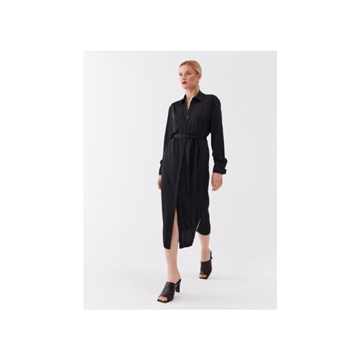 Calvin Klein Sukienka koszulowa K20K205697 Czarny Regular Fit ze sklepu MODIVO w kategorii Sukienki - zdjęcie 168677421