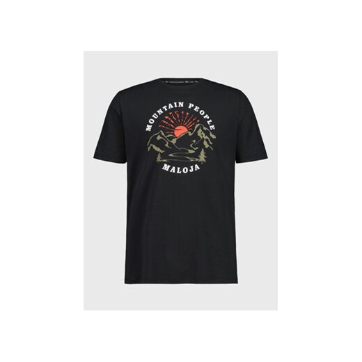 Maloja T-Shirt KapfM. 35502-1-0817 Czarny Regular Fit ze sklepu MODIVO w kategorii T-shirty męskie - zdjęcie 168677491