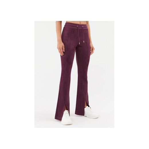 Guess Spodnie materiałowe Stela W2BB23 KAUJ2 Fioletowy Slim Fit ze sklepu MODIVO w kategorii Spodnie damskie - zdjęcie 168677620