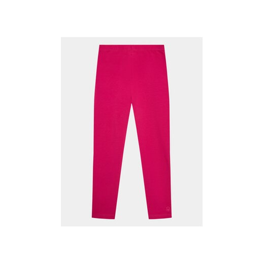 United Colors Of Benetton Legginsy 3MT1CF02G Różowy Slim Fit ze sklepu MODIVO w kategorii Spodnie dziewczęce - zdjęcie 168678500